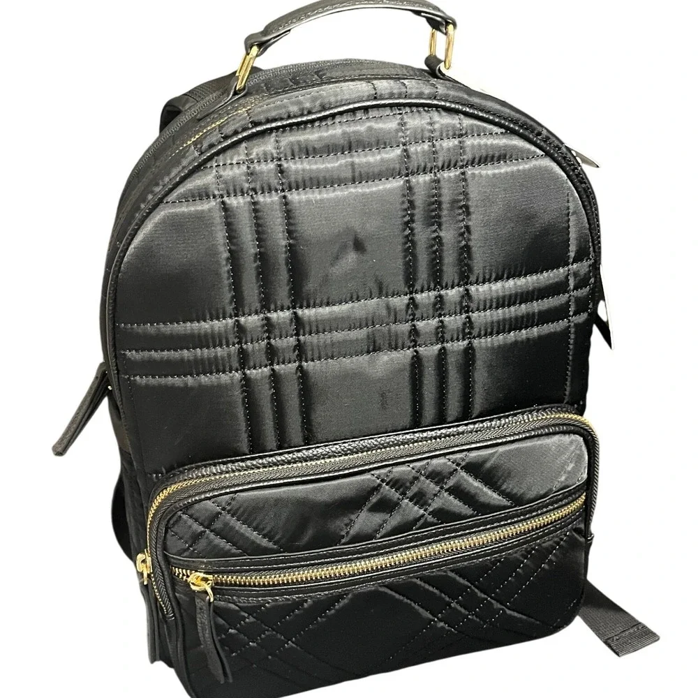 NWT Tommy Bahama Black‎ Quilted Everyday Backpack Adventure Travel Bag Luggage